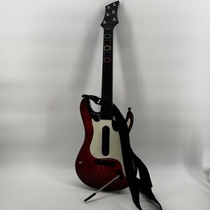Guitar Band‎ Hero 5 Red Guitar Nintendo Wii Untested